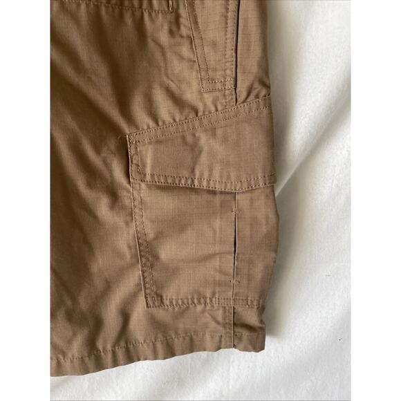 CQR Tactical Shorts Men's Tan 30 Ripstop Stretch Elastic Waist Cargo- EUC - Picture 4 of 12